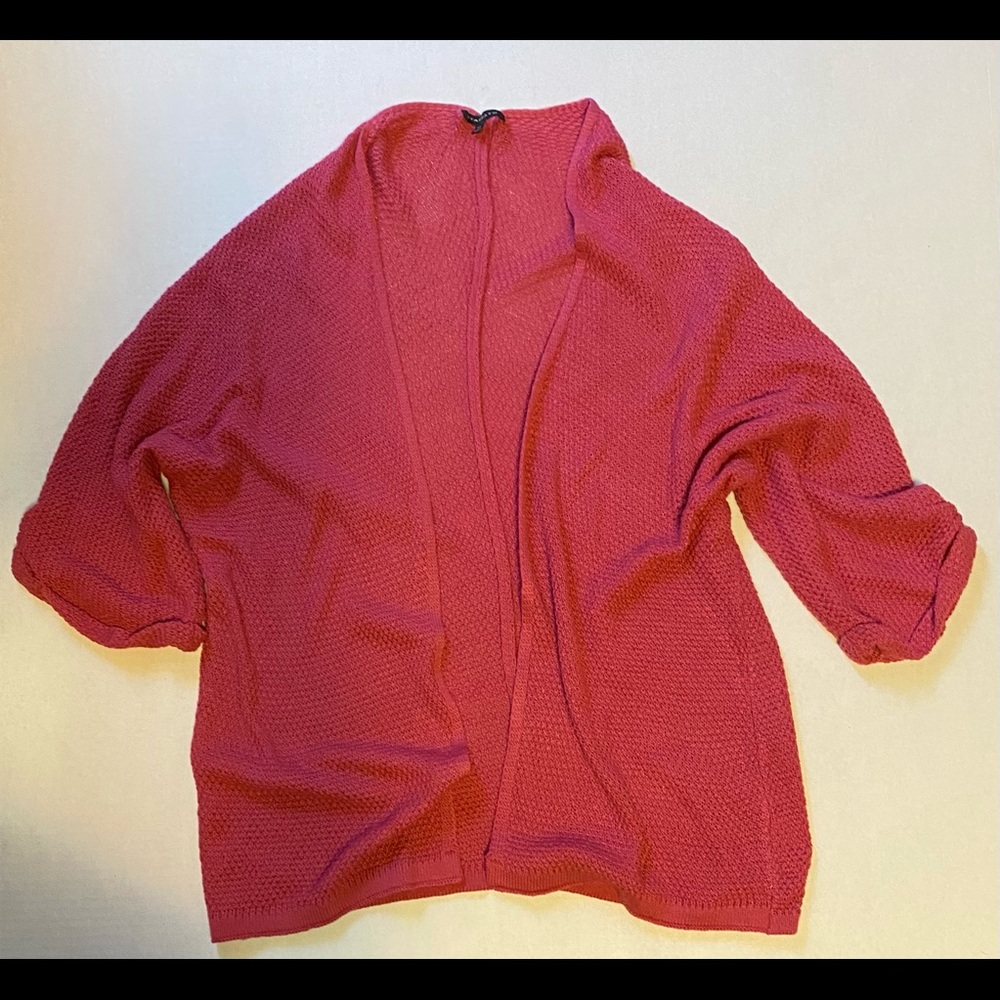 Fuchsia pink cardigan
